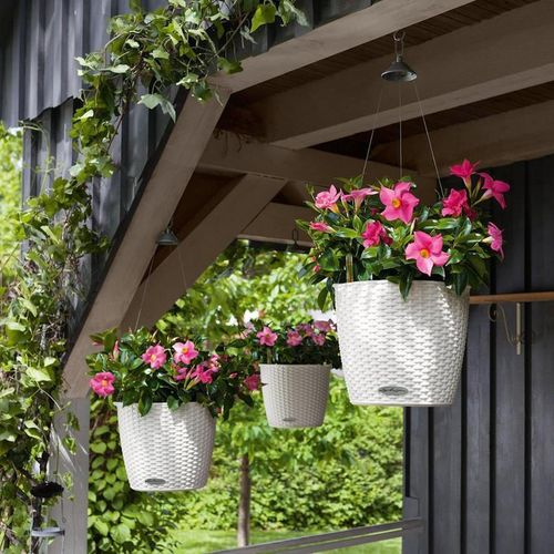 купить Цветочный горшок Lechuza Nido Cottage 35 All In One White в Кишинёве 