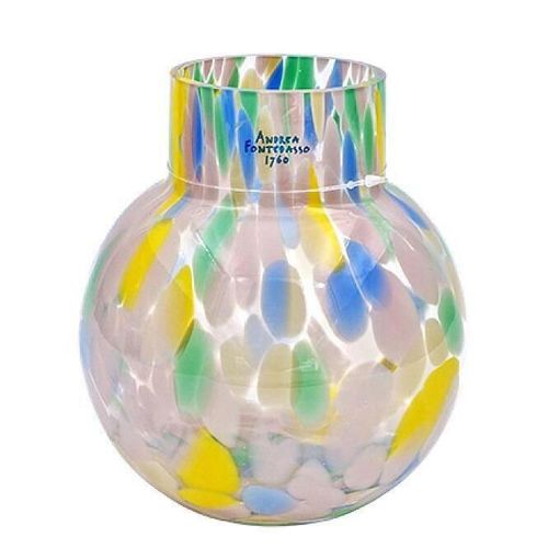 cumpără Vază Andrea Fontebasso 57019 Vaza din sticla Rainbow H14cm, verde/roz în Chișinău 