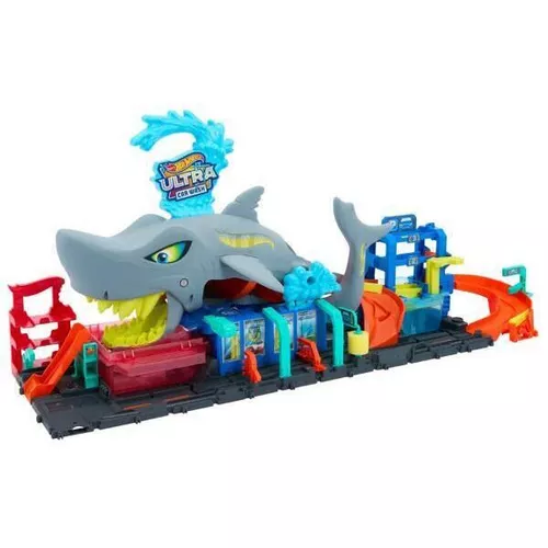 cumpără Mașină Hot Wheels HTN82 City Ultra Shark Car Wash Track în Chișinău 