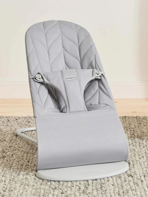 купить Детское кресло-качалка BabyBjorn 006224A Balansoar Bliss Light Grey, Bumbac в Кишинёве 