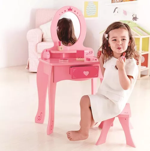 купить Игровой комплекс для детей Hape E8350 Set din lemn Masuta cu scaun pentru machiaj cu accesorii в Кишинёве 