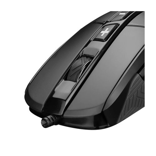 cumpără Mouse Gaming MARVO G957, 10000dpi adjustable, Optical sensor (Pixart), 7 programmable buttons, RGB, Advanced configuration, Braided cable, USB, Black în Chișinău 