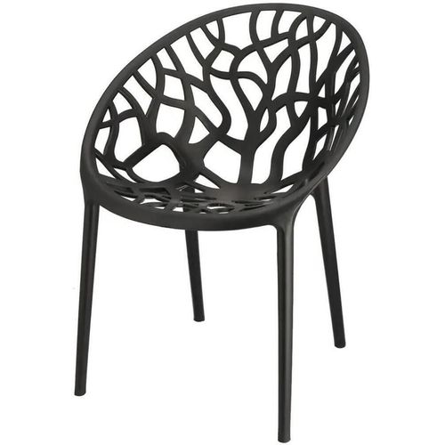 купить Стул Jumi CM-102064 Scaun terasa ALBERO din plastic, Negru в Кишинёве 