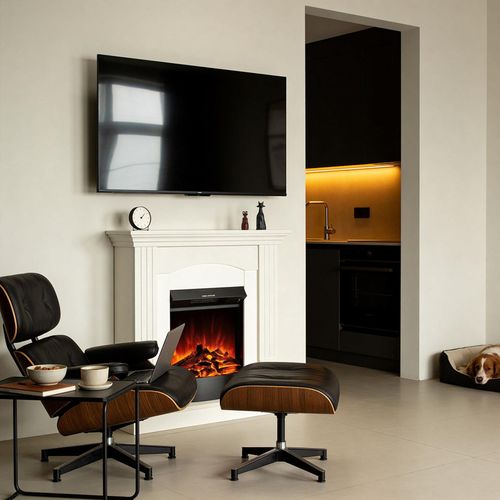 cumpără Șemineu electric ArtFlame Nobira & Corsica, 950x920x240mm, Vanilie în Chișinău 