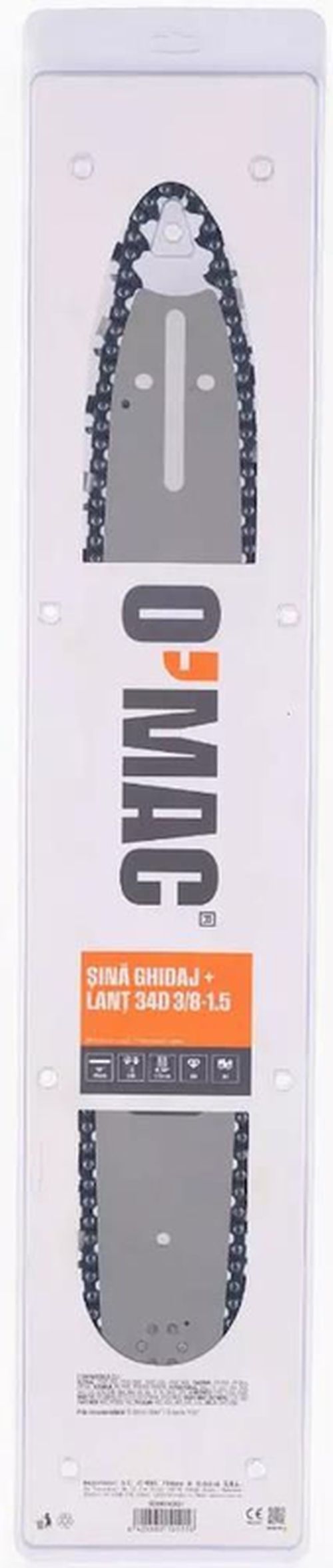 купить Аксессуар для пилы O'MAC Шина и цепь для цепной пилы 34D 3/8-1.5 в Кишинёве 