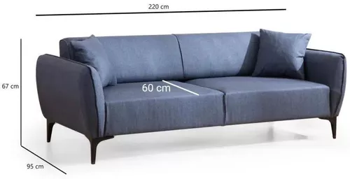 купить Диван Trendy Belissimo Albastru (3 locuri) в Кишинёве 