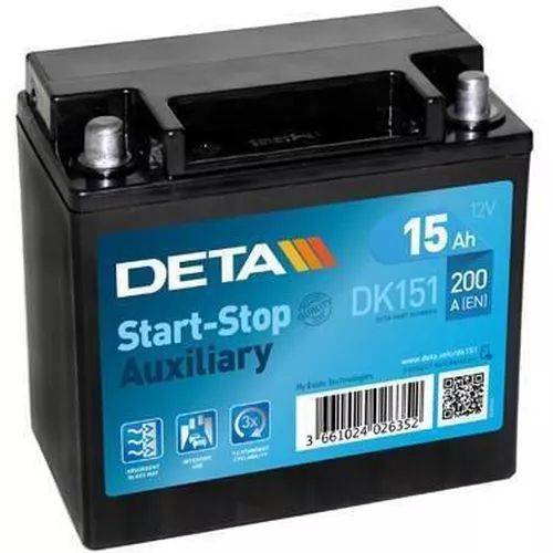 cumpără Acumulator auto Deta DK151 Start&Stop, auxiliar în Chișinău 