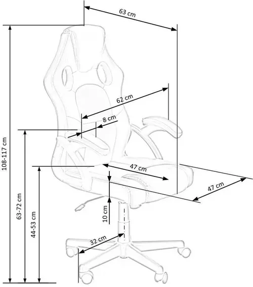 купить Офисное кресло Halmar BERKEL gri в Кишинёве 