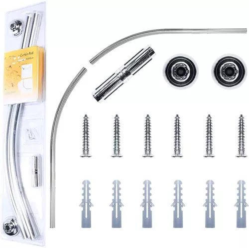 купить Карниз для ванной miscellaneous C8027D Bara baie din aluminiu 90x90cm, crom в Кишинёве 