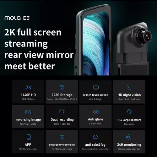 купить Видеорегистратор DDPai by Xiaomi E3 Rearview Mirror в Кишинёве 