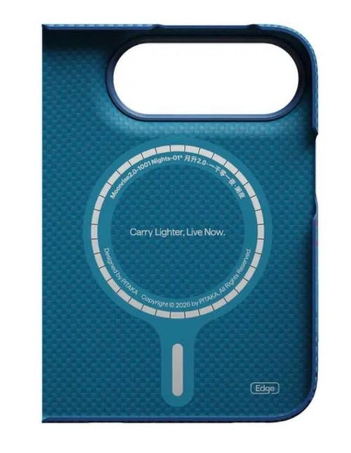 cumpără Husă pentru smartphone Pitaka Edge iPhone 18 Fold (Protectie spate) (Midnight), KI1803F în Chișinău 