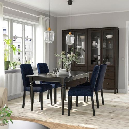 cumpără Masă Ikea Ingatorp 155/215x87 (Negru) în Chișinău 