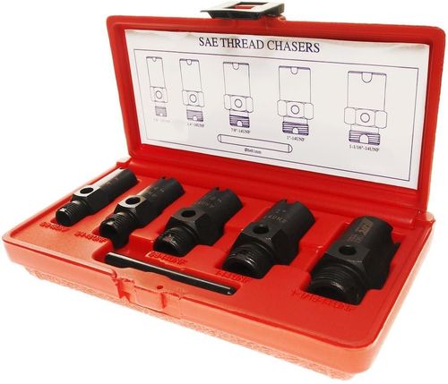 cumpără Set de unelte de mână JTC JTC-1363 Набор для восстановления резьбы штуцеров систем кондиционирования (6 предмета) în Chișinău 