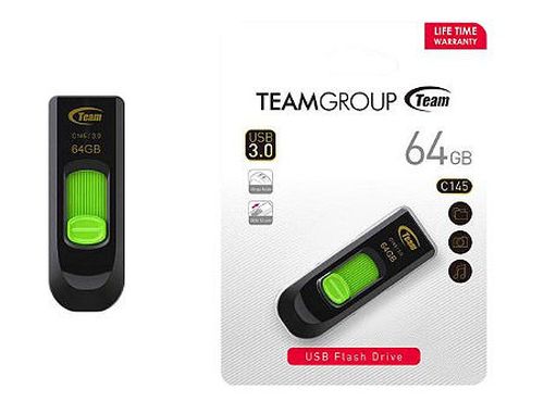 купить 64GB USB Flash Drive Team C145, USB 3.0, TC145364GG01 (memorie portabila Flash USB/внешний накопитель флеш память USB) в Кишинёве 