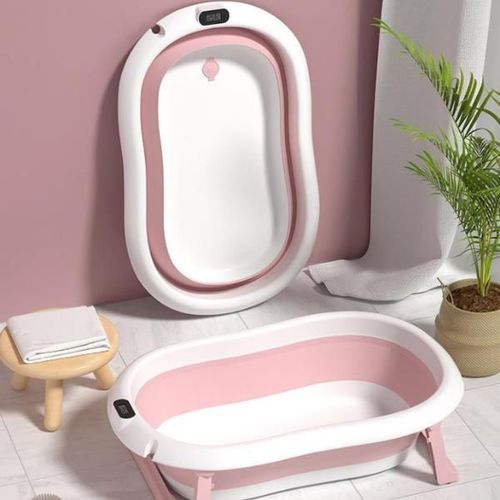 cumpără Cădiță U-Grow UGCT-0055-PK Cadă pliabilă cu pernuță și termometru încorporat, roz în Chișinău 