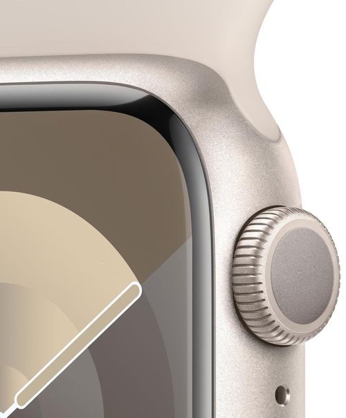 купить Смарт часы Apple Watch Series 9 GPS 41mm Starlight - M/L MR8U3 в Кишинёве 