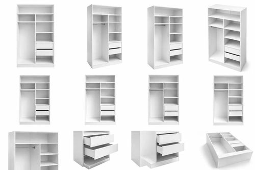 купить Шкаф Mashtab 12244 FLEXO M3 alb uși rockfort 1000x530x2200 в Кишинёве 