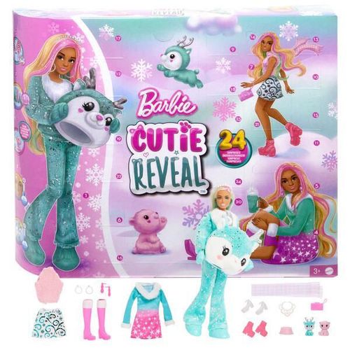 cumpără Păpușă Barbie HJX76 Cutie Reveal Calendaru Advent de iarnă în Chișinău 