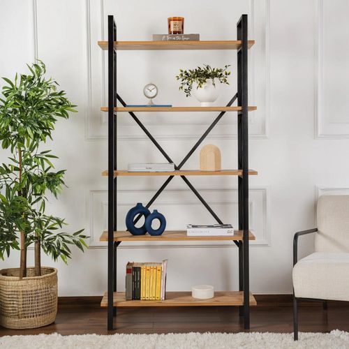 купить Офисный стеллаж Hanah Home Elysian Atlantic Pine Black в Кишинёве 