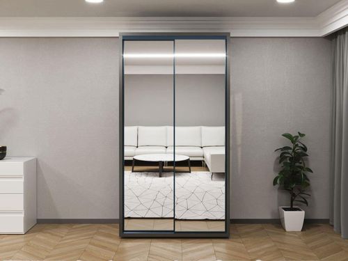 купить Шкаф Bayro Parma 1200x2250x600 антрацит, купе в Кишинёве 