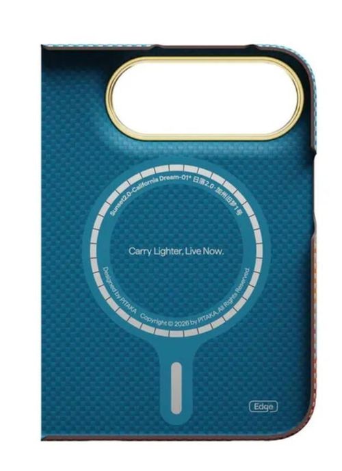 cumpără Husă pentru smartphone Pitaka Edge iPhone 18 Fold (Protectie spate) (California Dream), KI1802F în Chișinău 