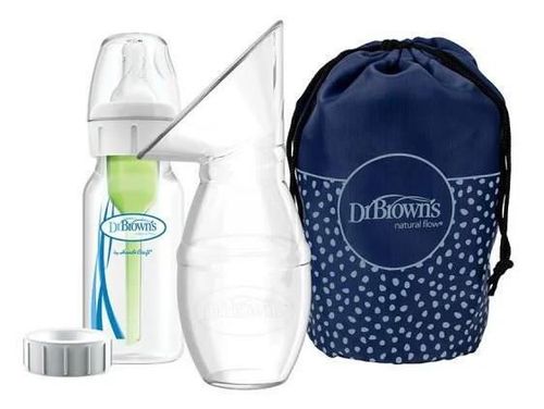 купить Молокоотсос Dr. Brown's 8586020673902 Set pompa de san manuala cu biberon+inel gingival Fox в Кишинёве 