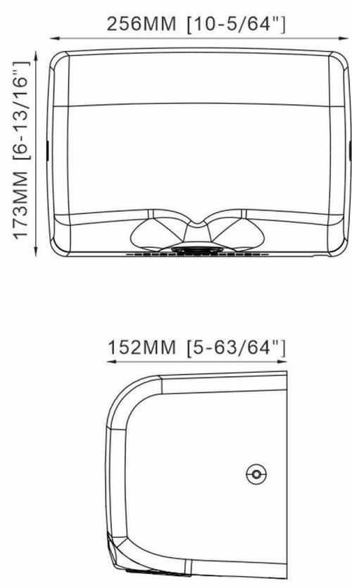 купить Сушилка для рук Uniplast KW-1025, inox mat, Dryplus в Кишинёве 