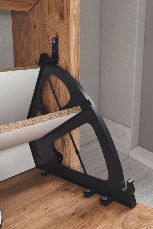 cumpără Raft pentru încălțăminte Nex Home Pantofar, 3 compartimente, 74x24x111 cm, Stejar (18-03-02) în Chișinău 