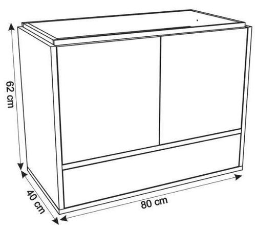 купить Шкаф под умывальник Montebella Set 56.01 800*400 ECLIPSE Pantera в Кишинёве 