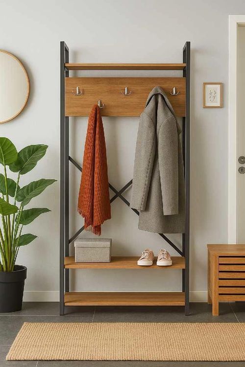 cumpără Mobilă pentru antreu Hopeland VS-01 Antreu cu cuierașe (180x90x35cm), Stejar în Chișinău 