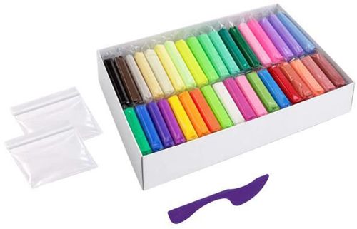 купить Набор для творчества Okto 25003 Set creativ cu plastilină aerată Air Clay, 36buc в Кишинёве 