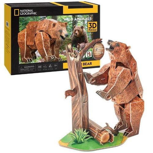 cumpără Set de construcție Cubik Fun DS1096h 3D puzzle Urs brun, 88 elemente în Chișinău 