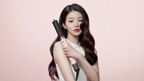 купить Прибор для укладки Dyson HS09 Airwrap Co-anda2x, Straight+Wavy Ceramic pink/Rose gold в Кишинёве 