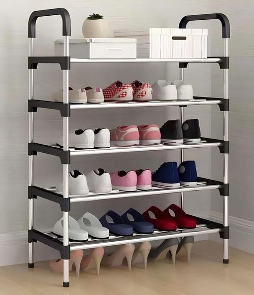 купить Полка для обуви 4Life Soleo Inox/Black в Кишинёве 