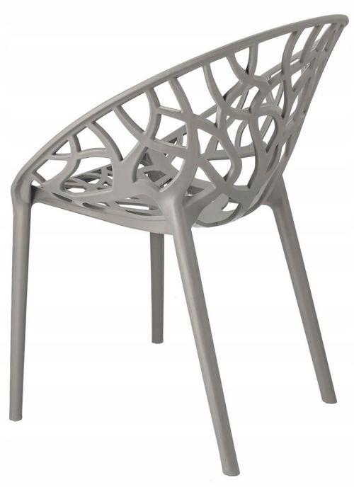 купить Стул Jumi CM-102262 Scaun terasa ALBERO din plastic, Gri в Кишинёве 