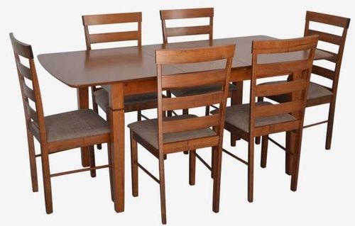 купить Комплект стол и стулья Evelin di Costacurta стол HV-27V Burnish Oak + 6 стульев GLORIA Burnish Oak/Ekea12 Dark Brown в Кишинёве 