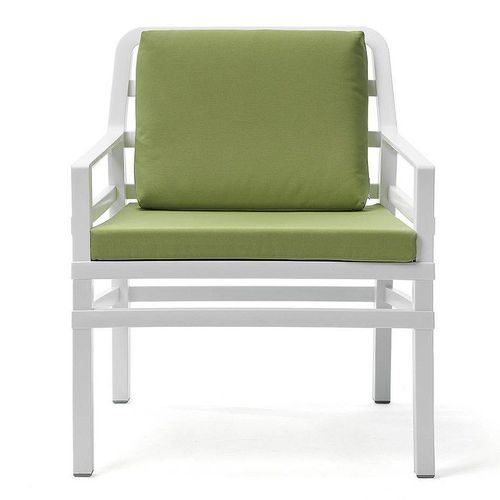 купить Кресло с подушками Nardi ARIA BIANCO lime 40330.00.061.061 (Кресло с подушками для сада и терас) в Кишинёве 