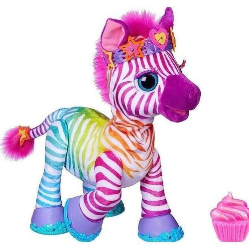 купить Мягкая игрушка Hasbro F6373 Furreal Интерактивная игрушка Interactive Zenya My rainbow zebra в Кишинёве 