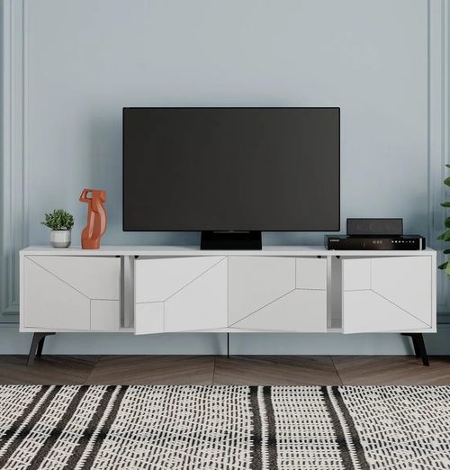 cumpără Comodă TV Trendy Duna, Alb 180x50x29cm în Chișinău 