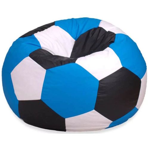 купить Кресло-мешок BeanBag BM6087, Mяч из экокожи Ares, L, синий, белый, черный в Кишинёве 