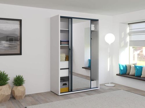 cumpără Dulap Bayro Parma 1400x2250x600 белый, купе în Chișinău 