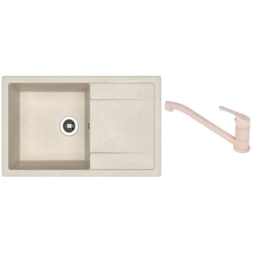 купить Мойка кухонная со смесителем Dr.Gans Techno 860 + SanDonna F 1066 bej в Кишинёве 