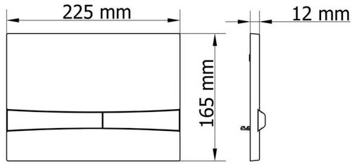 купить Кнопка смыва Visam 229-002 MIA (хром) в Кишинёве 
