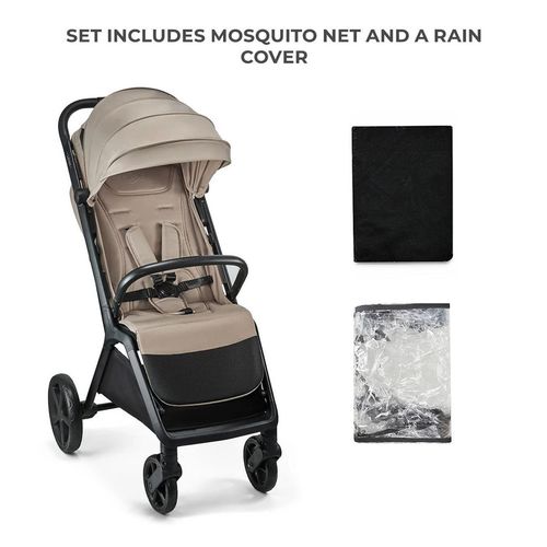 купить Детская коляска KinderKraft Loom KSLOOM00BEG0000 Linen Beige в Кишинёве 