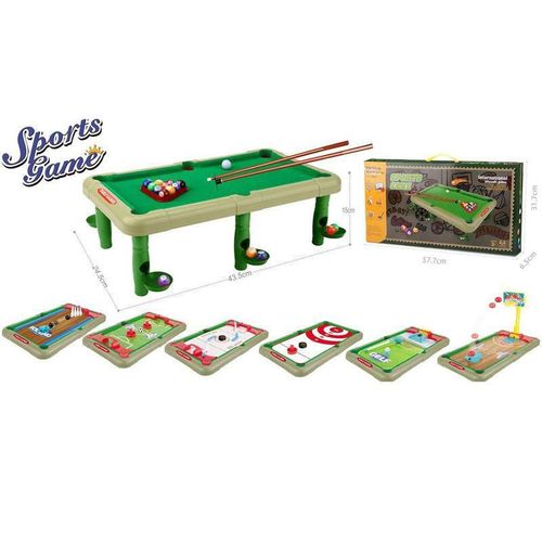 купить Игровой комплекс для детей miscellaneous 3538 Joc de masa pt copii BILIARD 4059 7in1 в Кишинёве 