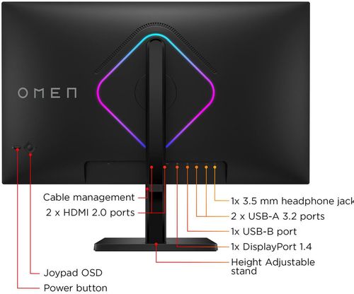 cumpără Monitor HP OMEN 27qs G2 QHD Borderless Black (AW3V0AA) în Chișinău 