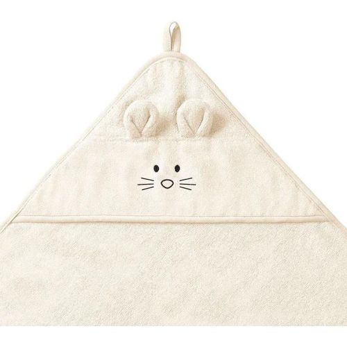 купить Аксессуар для купания BabyOno 1553/07 Prosop din bambus de baie cu gluga crema 100x100 в Кишинёве 