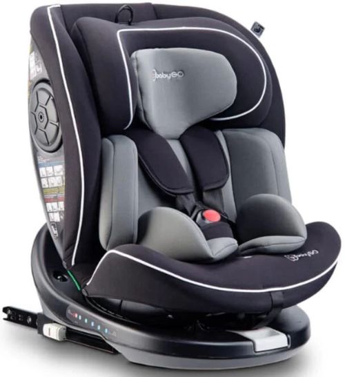 Scaun auto rotativ cu isofix BabyGo Nova 2 Black (0 - 36 kg) certificat R129 