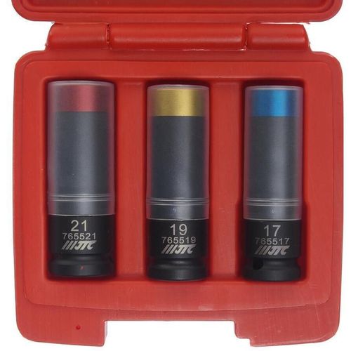 cumpără Set de tubulare, bite, duze JTC JTC-7655 Set chei tubulare de impact de 1/2", perete subțire, 17, 19 și 21 mm, cu protecție din plastic în Chișinău 