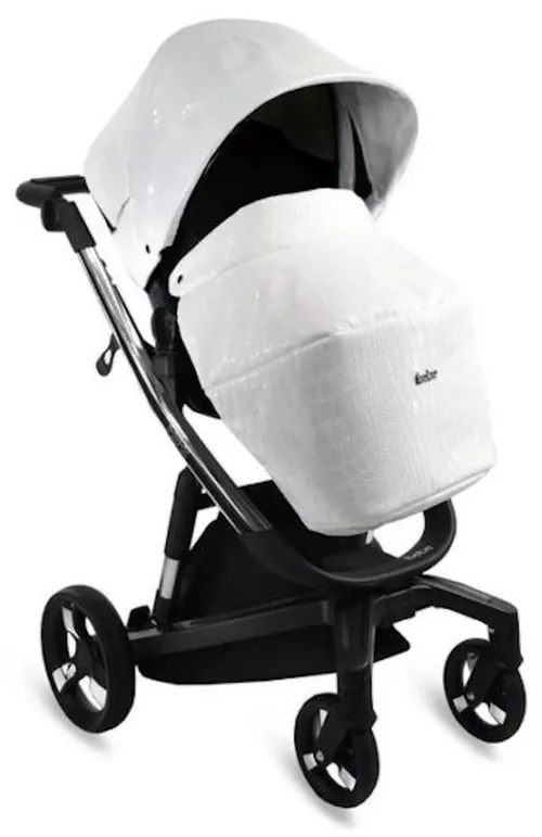 купить Детская коляска ibebe Istop Ecco Crocodyla White/Black в Кишинёве 